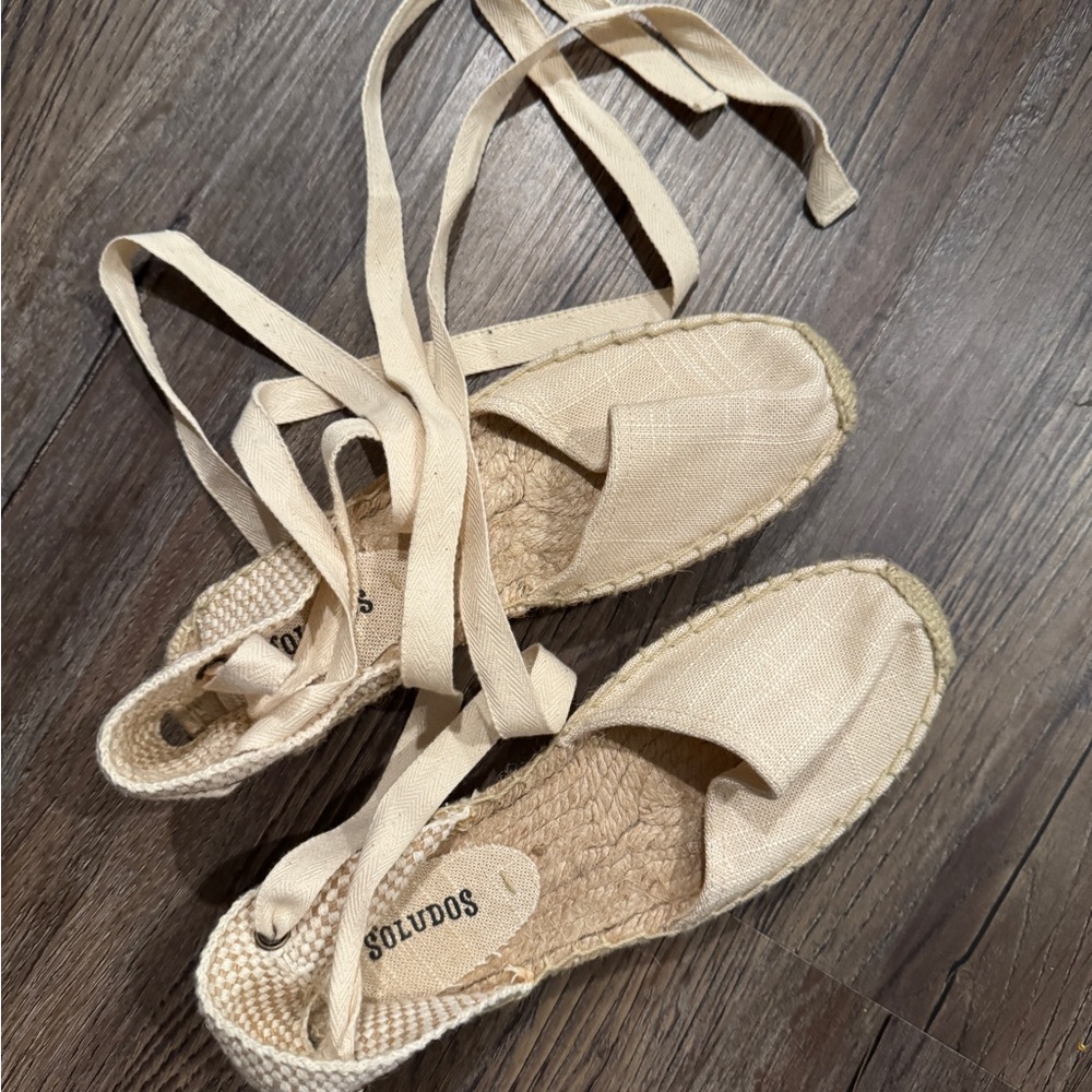 Soludos Women's Cream Espadrille Sandals